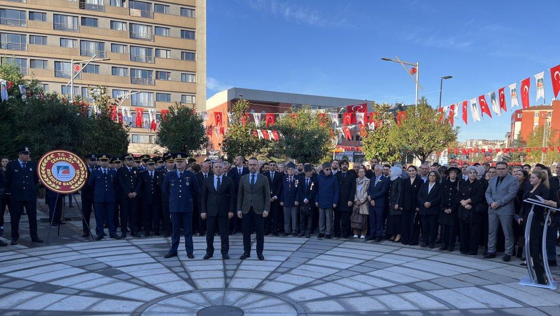 10 Kasım Atatürk'ü Anma Günü Münasebetiyle Atatürk Anıtı'na Çelenk Sunma Töreni Gerçekleştirildi