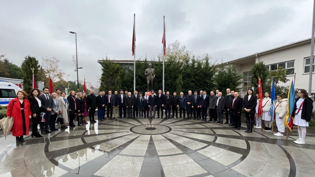 24 Kasım Öğretmenler Günü Münasebetiyle Atatürk Anıtı'na Çelenk Sunma Töreni Gerçekleştirildi